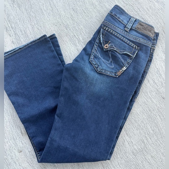 Silver Brand Suki Surplus Denim Dark Wash Jeans Size 30 Bootcut